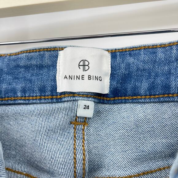 Anine Bing | NWT Beck High Rise Skinny Jeans Enamel Blue 24 - Picture 5 of 12
